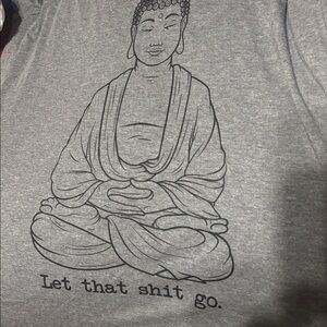 Gray V-Neck Short Sleeve Tee